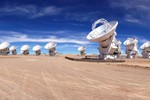 Panorama van ALMA telescopen